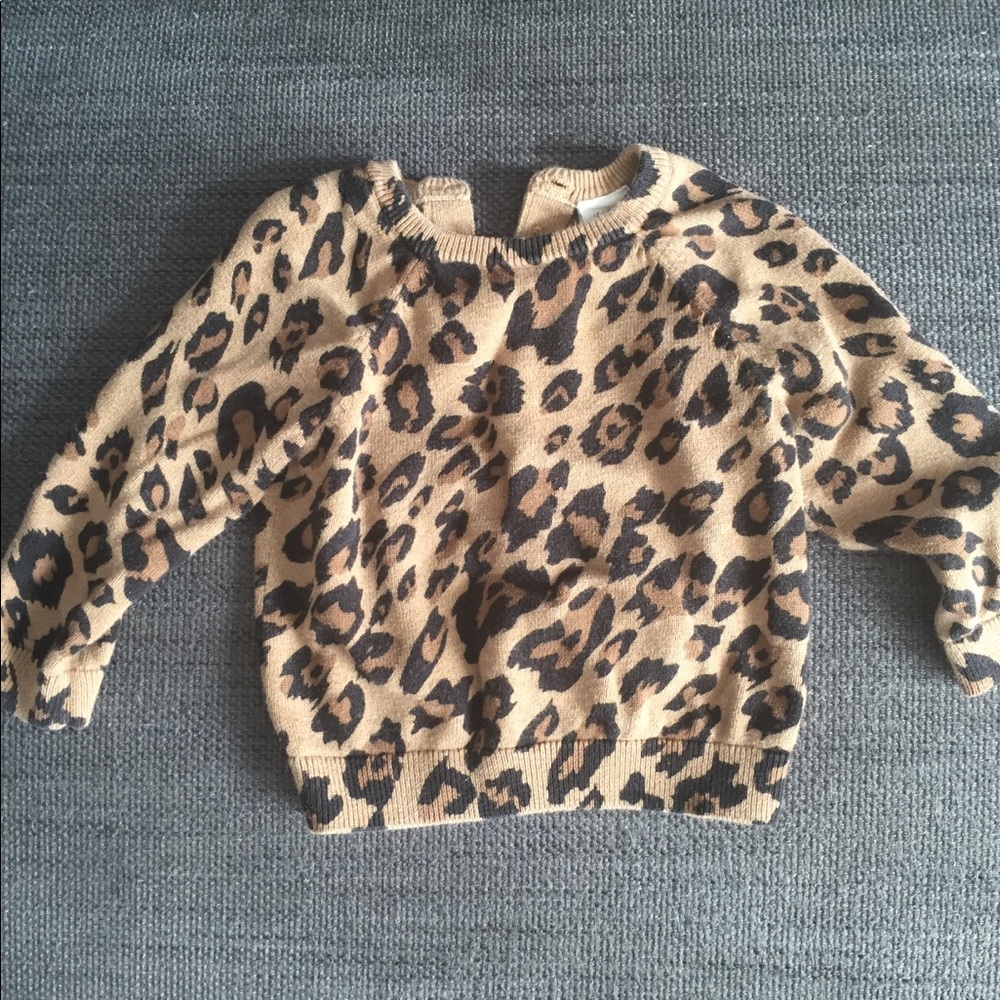 Leopard 4-6 month sweater